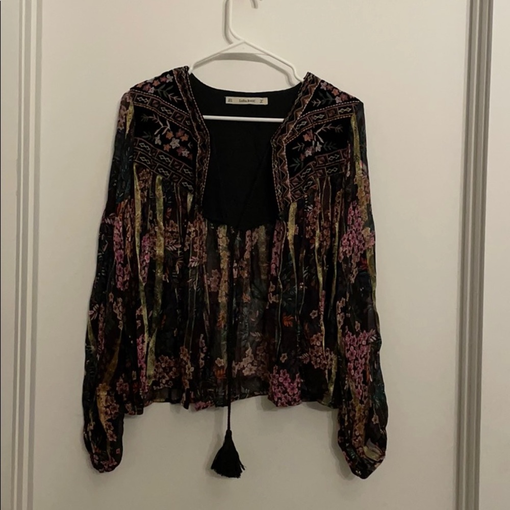 Zara sheer jacket NWOT